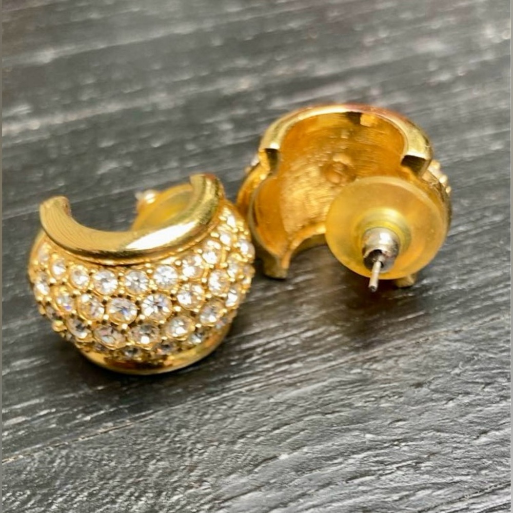 Swarovski | Gold Plated Crystal Embellished Earrings - Picture 3 of 11
